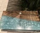 世界にひとつのレジンテーブルをお作りします 木とレジンが織りなす一点物。空間を彩るアート家具 イメージ2