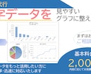 数字データを見やすいグラフに整えます データ送付と要望を伝えるだけでOK　グラフを整えます。 イメージ1