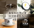 シンプルかわいい【カフェ向け】手描きロゴ制作します カフェ・パン屋・焼き菓子店の開業に｜想いをロゴのかたちへ イメージ1