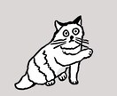 ゆるいタッチでイラストを描きます ゆるくてシュールな動物イラストを描きます イメージ4