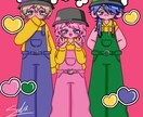 ポップな可愛いイラストお描きします 迅速対応！SNSアイコンなど用途は色々！ イメージ3