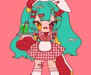 ポップなデフォルメイラスト描きます あなたのキャラクターをとびきり可愛く イメージ1