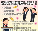 文章の添削行います 小論文、志望動機などなんでも承ります イメージ1