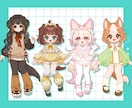 配信活動・TRPGなどの立ち絵作成します 可愛らしい等身のキャラクターデザイン、立ち絵作成いたします！ イメージ4