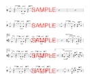 ドラム譜面の作成を行います あなたのドラム練習・演奏をサポートします。 イメージ3