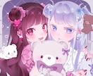 商用可◎ガーリーでかわいいイラストをお描きします アイコンや記念イラスト等！VTuber様・活動者様大歓迎です イメージ4