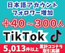 TikTokフォロワー40〜300人増やします 日本語フォロワー「＋40〜300人」を増加！ イメージ1
