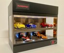 送料込み！ミニカーやミニチュアをお洒落に飾れます 完成品、照明付2層式ディスプレーBOX / ネオジオラマ イメージ2