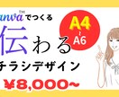 Canvaでチラシデータを作成いたします ★"Canva" を使用して、印刷物の原稿を作成いたします★ イメージ1