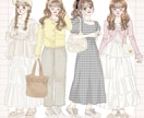 ファッション・コーデイラスト描きます 【ファッション・サイト・ビジネス・コーデ・SNS用】 イメージ1