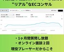 年商1億の現役プレーヤーが1カ月間コンサルします 年商1億の現役ECプレーヤーが教える“リアル”なECコンサル イメージ1