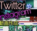 SNS用の動画を作成致します TwitterやInstagramに投稿する動画を編集します イメージ1