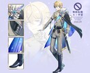 あなただけのキャラクターデザイン＆立ち絵制作します TRPG・IRIAM・ゲーム等の活動をお手伝いいたします！ イメージ3