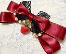 世界に一つのバレッタまたはヘアクリップを作ります 身につけるだけで気分も上がる可愛いリボン イメージ1