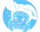 シンプルカラーの似顔絵描きます シンプルかわいい!アイコンにぴったり！ イメージ6