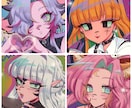 かわいいイラスト描きます どこかレトロな雰囲気の絵柄でお描きします♪ イメージ1