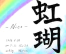 水彩・パステル風の命名書を作成します お子様のお名前に込めた思いを命名書で形にします イメージ3