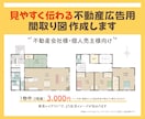 見やすく伝わる間取り図を丁寧に作成いたします チラシ・資料に使いやすいシンプルな間取り図を作成いたします イメージ1