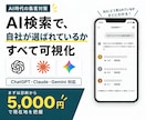 AIで自社が推薦されるか実測します 3つのAI横断で、自社の引用状況を実測レポート化します イメージ1