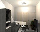 一級建築士が、家具配置のイメージパース作成します 購入予定の家具等を、色の提案を含め実際のお部屋に配置します イメージ3