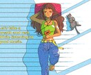 レトロな背景・人物、イラスト描きます レトロコミックな雰囲気でちょっぴり懐かしさを感じたい方へ イメージ10