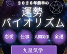 運を掴むための2026年前半の運勢を視ます 運気の流れを先読みし、幸運期へ導くバイオリズム鑑定 イメージ1