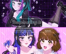 人物メインのイラストをお描きいたします あなたの創作のお手伝いさせてください♪ イメージ4