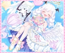 高クオリティ！目を惹く1枚イラストを作成します 背景も豪華！MVやお祝いなど色々なシチュエーションに対応！ イメージ6