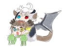 ミニキャラ～アイコン■使いやすいイラスト描きます ゆるキャラ～かわいい、綺麗目の絵柄であなたのキャラを描きます イメージ2