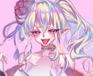 カラフルアニメ塗りで目立つ美少女アイコン描きます オリジナルキャラをイラスト化⭐︎ラフ2案から選べて安心！ イメージ3