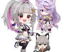 アニメ風のかわいいSDキャラ描きます グッズやSNSのアイコンなどに イメージ1