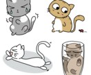 SNS用の可愛いイラスト描きます ゆるっとした可愛いキャラクターはいかがですか。 イメージ9
