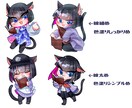 デフォルメキャタクターのイラスト描きます １頭身（顔のみ）2~3頭身まで受け付けます イメージ2
