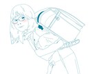 写真をもとに似顔絵作成します シンプルでリアルタッチな似顔絵を描きます イメージ3