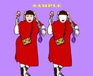 シンプルおしゃれな似顔絵(イラスト)を描きます ☆SNS,オリジナルロゴ,贈り物にいかがですか？ イメージ1