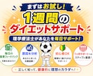 1週間お試しダイエットサポートします 医学的根拠で生活改善。まずは短期でお試しを。 イメージ1