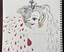 あなたの想いを手描きアートで表現します 心にそっと寄り添う世界に一枚だけの作品です イメージ2