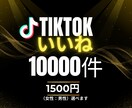TikTokいいね＋10,000数～増やします Tiktok投稿宣伝します!!いいね増加確実!! イメージ1