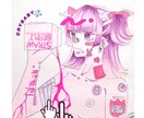 アイコン、ヘッダー、など用途様々な絵を描きます SNSは勿論、アナログ原画なので額装して飾ることも可能！ イメージ1