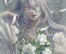 厚塗りで耽美なイラストを制作いたします アイコン、ヘッダー、MV用、鑑賞用等、華やかさを提供します イメージ3