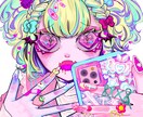 毒のあるかわいい女の子描きます 独自の毒々しくて危うい感じのかわいい女の子をお届けします。 イメージ6