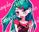 ポップな女の子のイラスト描きます SNSアイコン用のオリジナルイラストを作成します イメージ3