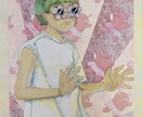 インテリアなど飾ることのできる日本画を描きます 日本画の似顔絵やイラストを飾ったりプレゼントしてみませんか！ イメージ3
