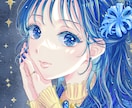 華やかで目を引く一枚絵✨ご要望に応じて描きます あったか&爽やかなテイストが得意♪細かくオーダーできます！ イメージ8