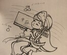お名刺・アイコン・看板用キャライラスト制作します オリジナルゆるキャライラストを画家がフリーハンドで制作します イメージ4