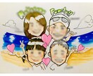 思い出を可愛く似顔絵でお届けします プレゼントに！思い出作りに！似顔絵でいかがですか？ イメージ2