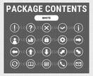 すぐに使える！シンプルな丸枠アイコン集を販売します PowerPoint・Canva・資料などに使えるアイコン◎ イメージ4