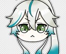 もっちり顔だけイラスト描きます 表情差分、お急ぎ便も受付中です！お気軽にどうぞ！ イメージ2