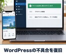 WordPressの不具合の原因を調べて直します 白い画面・エラー表示・更新後の崩れを復旧します イメージ1