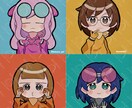 デフォルメアイコン制作します バストアップ構図でSNSアイコンにぴったり！ イメージ8